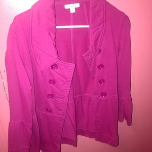 Magenta blazer